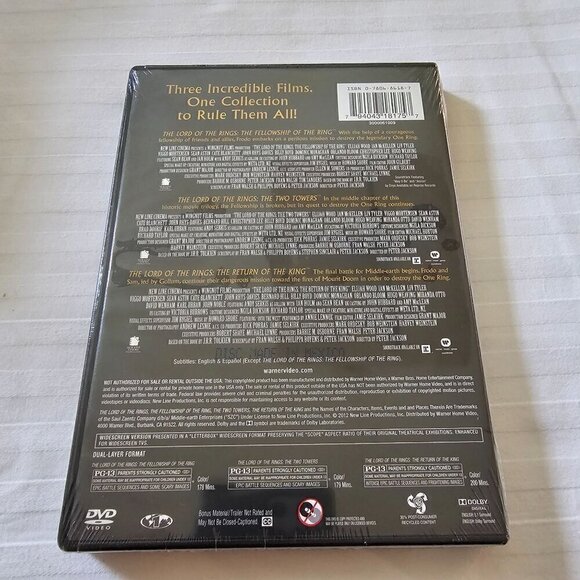 The Lord Of The Rings Theatrical Versions 3-Film Collection DVD - Picture 2 of 9